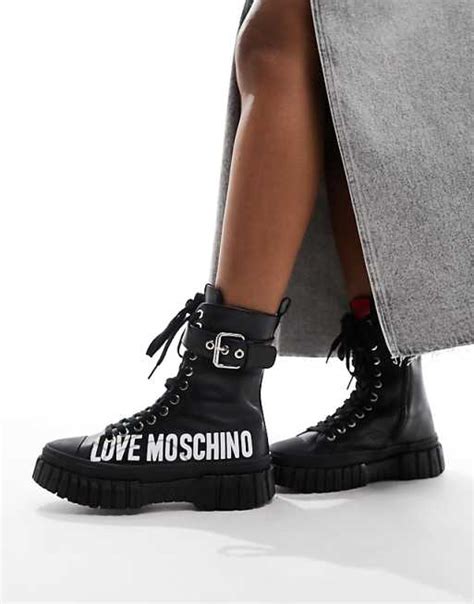 love moschino ankle boots.